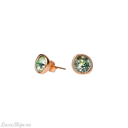 Пусеты Fiore Luna Chrysolite A1909.16 G/RG