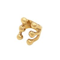 Кольцо Tucco, Darling, незамкнутое, с металлическими бусинами, TC-TMA76 золотистый
