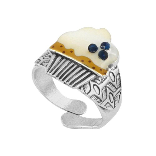 Кольцо TARATATA, Chapardeuse, разъемное, с цветной смолой и бусинами, TT-H24-07413-101 белый фото 2