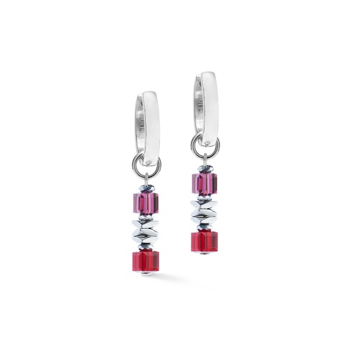 Серьги Coeur de Lion Red-Silver, 3044/21-0317