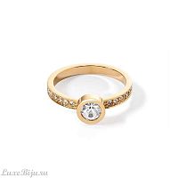 Кольцо Coeur de Lion Crystal-Gold 18.5 мм, 0228/40-1816 58