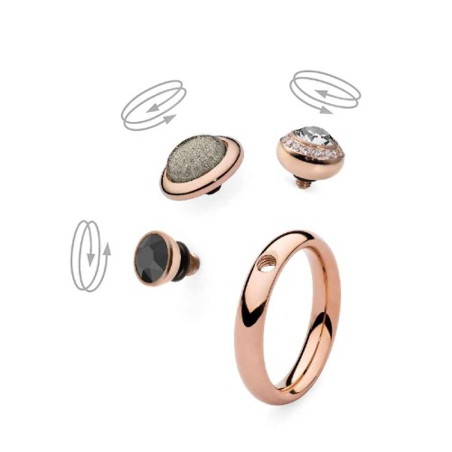 Кольцо - база Qudo Basic small gold 15.9 мм 627053 RG фото 2