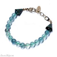 Браслет Lanzerotti, Fluorite, с флюоритом, LZ-21.04-140 зеленый