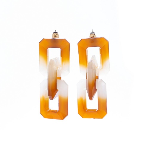 Серьги Moon Paris, Lorian, с объемными звеньями, ML-21.11-001 янтарный