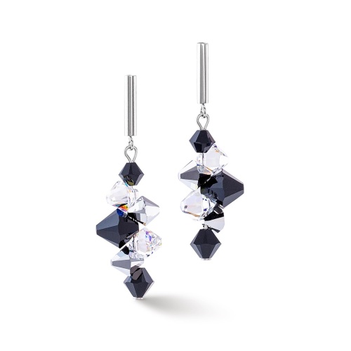 Серьги Coeur de Lion Black-Crystal, 4640/21-1318 фото 8