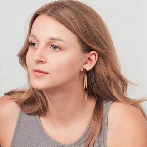 Серьги Fiore Luna, AWE3004-G фото 4