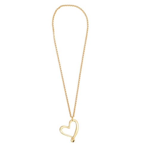 Колье Tucco, Cuore, c подвеской в форме сердца, TC-TMC19 золотистый