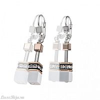 Серьги Coeur de Lion White, 4016/20-1400