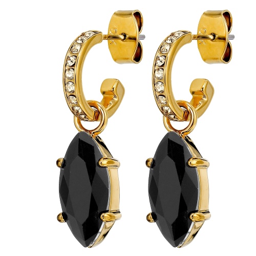 Серьги Dyrberg Kern JUNIPE SG BLACK_GOLDEN, 470001 фото 3