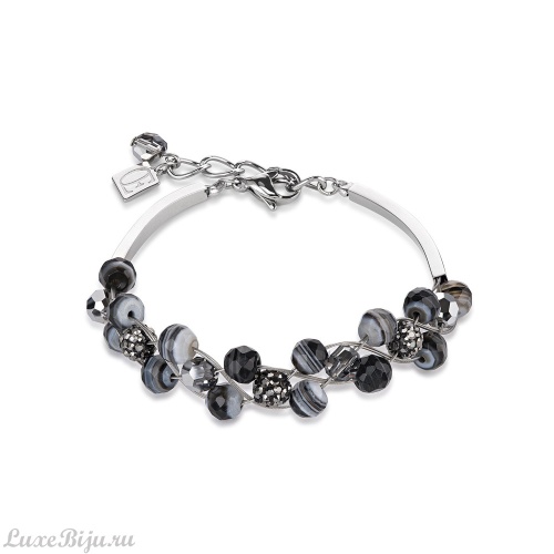 Браслет Coeur de Lion Black-White 4895/30-1314