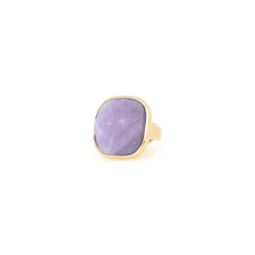 Кольцо Nature Bijoux, Lavender, разъемное, с ракушкой Capiz в смоле, NB25.1-19-25760 сиреневый фото 4