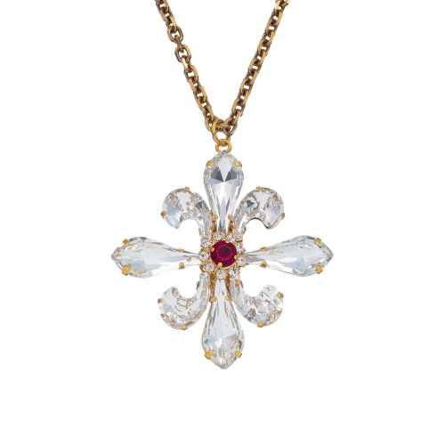 Колье Celeste G, с кристаллами Swarovski, CS26.1-1626-1 красный фото 2