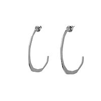 Серьги Dansk Copenhagen, Elysian, полукольца, DNSK25.2-3C2501010 серебристый