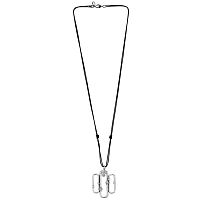 Колье Ciclon, Sakura, кожаное, с чешскими кристаллами, CN-223803 хрустальный