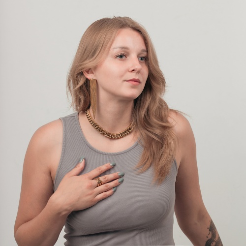 Серьги Fiore Luna Дождь, AWE3086-G фото 4