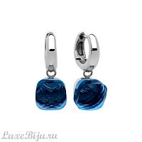 Серьги Qudo Firenze dark blue 300195 BL/S