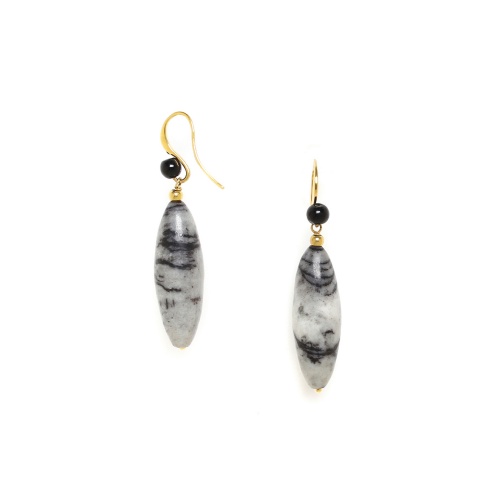 Серьги Nature Bijoux, Berlin, с агатом и яшмой, NB23.2-12-78745 серый фото 4