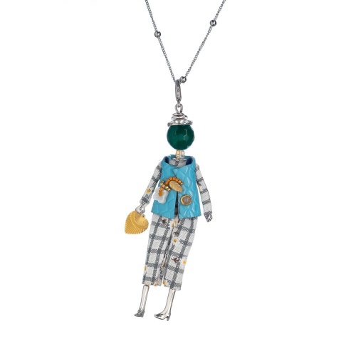 Подвеска Miamelie, кукла Алексия, MiA-2308-CL5461 серебристый