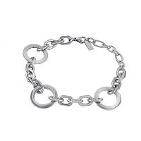 Браслет Dansk Copenhagen, Courage Waterproof, с фактурными кольцами, DNSK25.2-7W2507004 серебристый