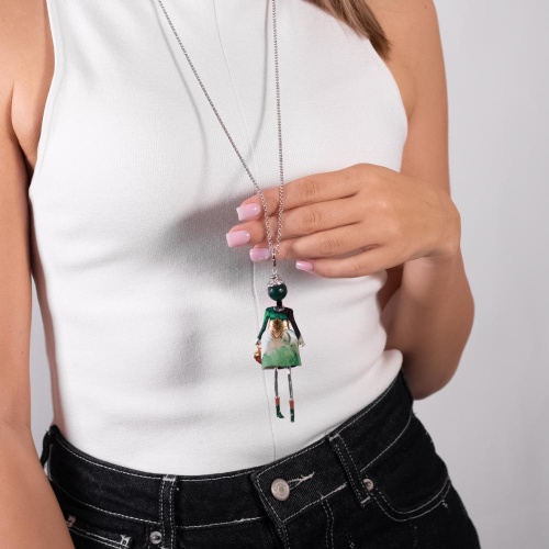 Подвеска Miamelie, кукла Беренис, MiA-2602-CL7654 серебристый фото 4