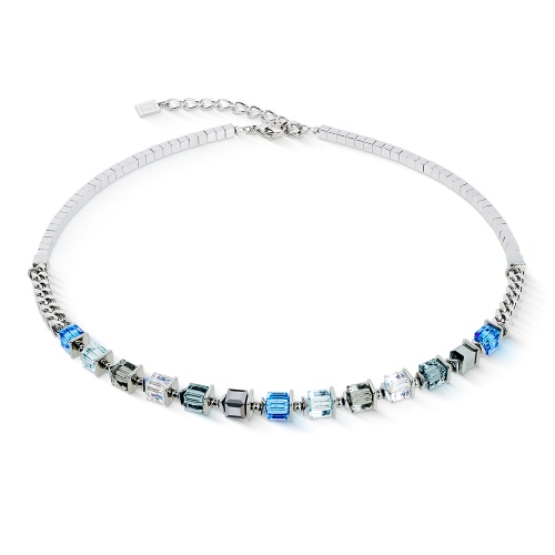 Колье Coeur de Lion Blue-Silver, 2100/10-0717