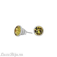 Пусеты Fiore Luna Light Topaz SWE297 LT S