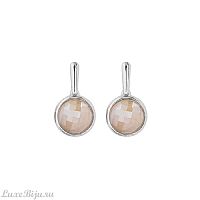 Серьги Possebon  quartz rose