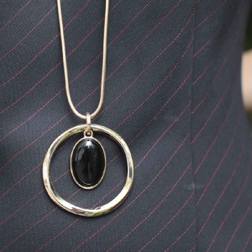 Колье Fiore Luna BLACK QUARTZ, LN5135 BW/G фото 2