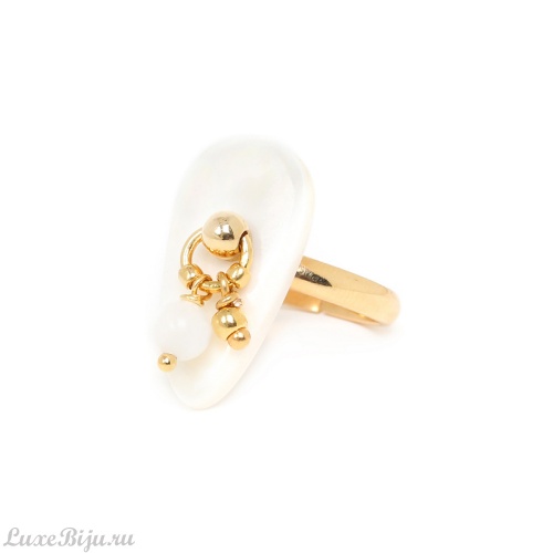 Кольцо Nature Bijoux, Ivory, разъемное,кость,перламутр жемчужный, NB22.1-19-24366 белый