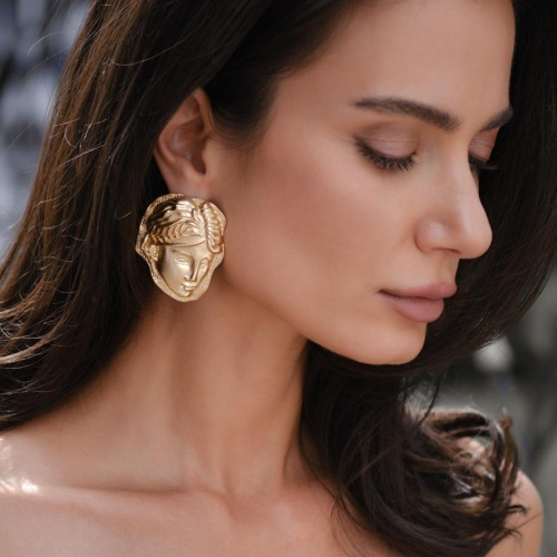 Серьги Moon Paris, античное изображение, Mo-Y25.06-020.13 золотистый фото 3