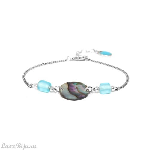 Браслет Nature Bijoux, Mauna kai, с гелиотисом и стеклом, NB22.1-13-42140 голубой