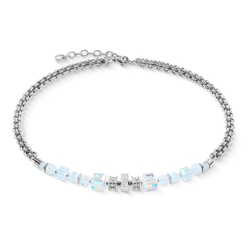 Колье Coeur de Lion White-Silver 3022/10-1417, 3022/10-1417