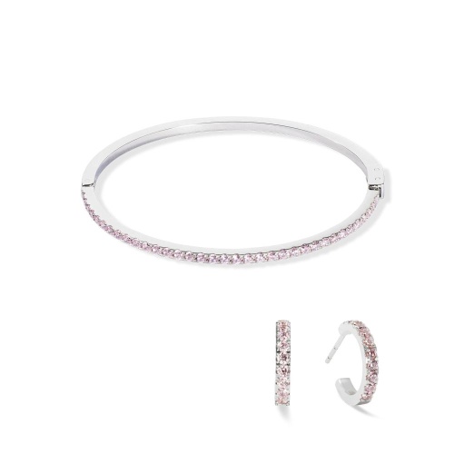 Серьги Coeur de Lion Hoop Rose-Silver 15мм, 0146/23-1917 фото 3