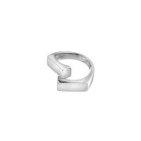 Кольцо Moon Paris, Steel, геометрическое, MS-26.01-020 серебристый, 17,5