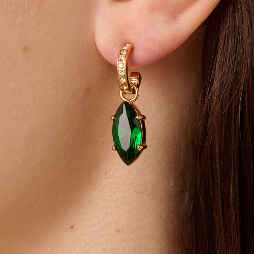 Серьги Dyrberg Kern JUNIPE SG EMERALD GREEN, 470002 фото 2