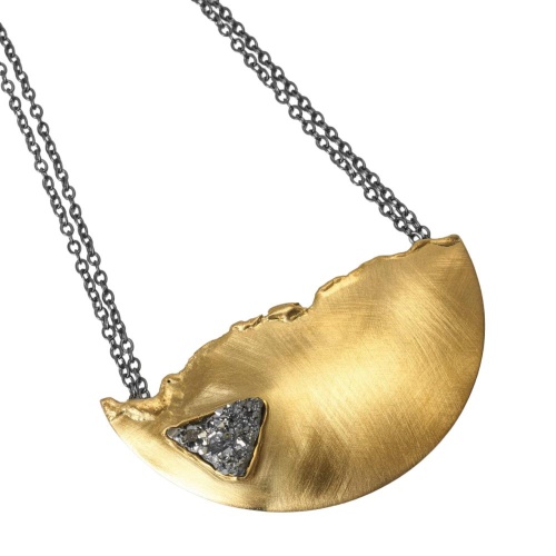 Колье Katerina Vassou, Lulana, с друзой агата, KV26.1-308376G золотистый фото 3