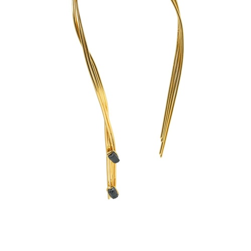 Колье Katerina Vassou, Violet, гривна, со вставкой из турмалина, KV24.1-308851GTOURM золотистый фото 2