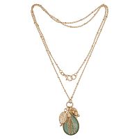 Колье Fiore Luna GREEN AVENTURINE, LN5126 RG/RG