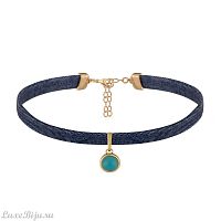 Чокер Possebon Blue Sky Agate B0113.21 BL/G