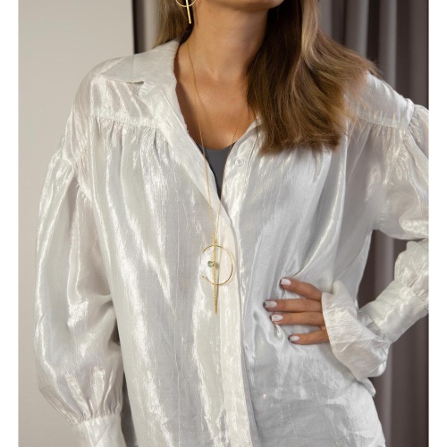 Колье Catherine Bijoux, Half moon, с кристаллом, CB25.1-5355AG мятный фото 4