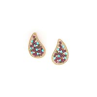 Серьги Franck Herval, Cassandra, гранат, гематит, говлит, унакит, FH25.2-12-69773 бордовый