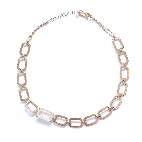 Колье Estrosia, кристалл, ES-CLG12A розовый