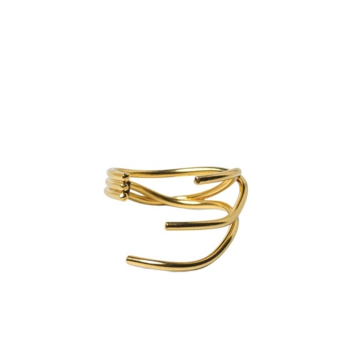 Кольцо Katerina Vassou, Willow, разъемное, с изогнутыми стержнями, KV23-306568 золотистый