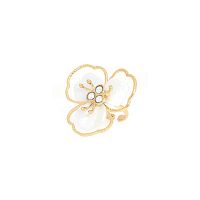 Кольцо Franck Herval, Lisette, с перламутром и кристаллами Swarovski, FH25.2-19-63712 белый