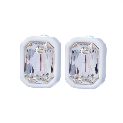 Серьги Moon Paris, с кристаллом, Mo-Y25.02-002 белый