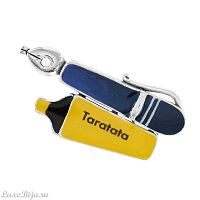 Брошь TARATATA, Histoire-geo, с цветной эмалью, TT-H21-03202-10M желтый