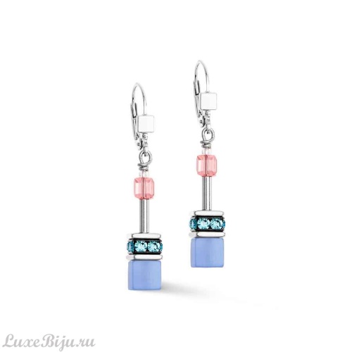 Серьги Coeur de Lion Blue-Rose, 4023/20-0719