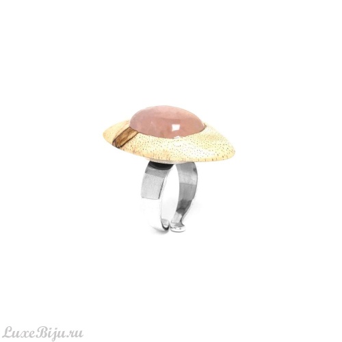Кольцо Nature Bijoux, Impala, разъемное,с розовым кварцем и тамариндом, NB21.2-19-24280 розовый фото 2