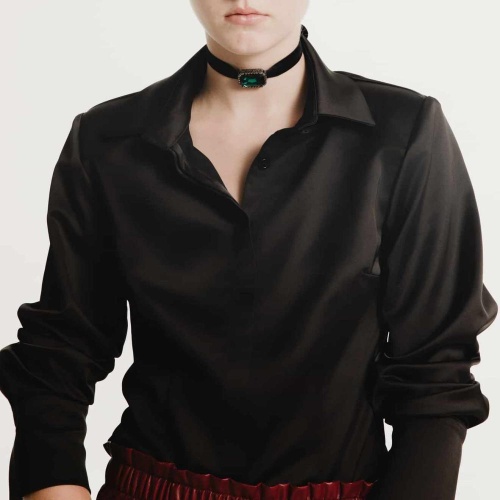 Чокер Katerina Vassou, Isometric, с кристаллом, KV24.2-401509BEMERALD зеленый фото 2