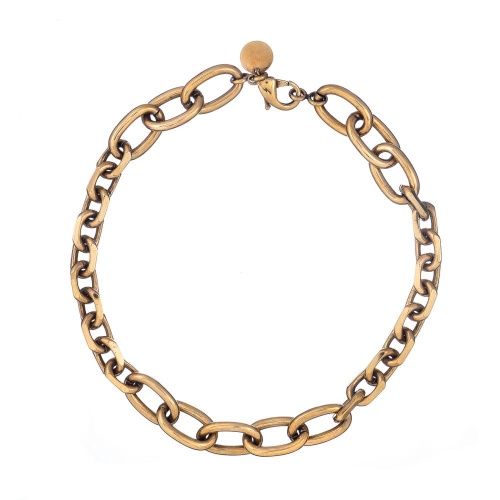 Колье Thot Gioielli, со звеньями разных форм, TG25.1-CLV07 золотистый